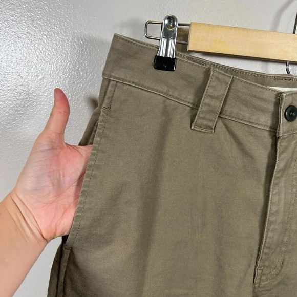 Madewell Classic Straight Cargo Pants Womens Size 28 Brown Chino Utility Minimal - Picture 9 of 12